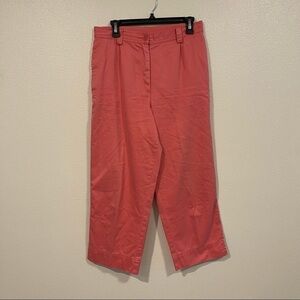 Pendelton Salmon 100% Cotton Cropped Capri Trousers Size 12